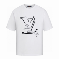 LV Short Round Collar T-shirt S-XL (142)