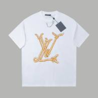 LV Short Round Collar T-shirt S-XL (129)
