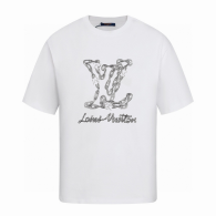 LV Short Round Collar T-shirt S-XL (144)