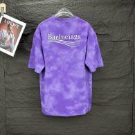 Balenciaga Short Round Collar T-shirt S-XL (237)