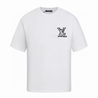 LV Short Round Collar T-shirt S-XL (150)