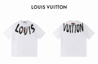 LV Short Round Collar T-shirt S-XL (68)