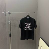 LV Short Round Collar T-shirt S-XL (205)