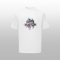 LV Short Round Collar T-shirt S-XL (134)