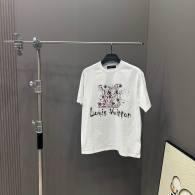 LV Short Round Collar T-shirt S-XL (204)