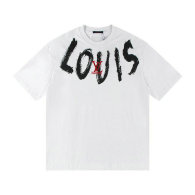 LV Short Round Collar T-shirt S-XL (105)