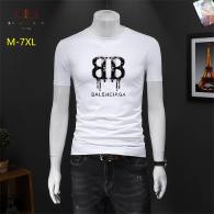 Balenciaga Short Round Collar T-shirt M-7XL (1)