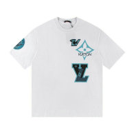 LV Short Round Collar T-shirt S-XL (109)