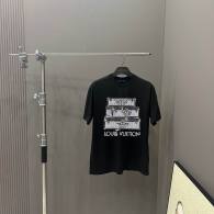 LV Short Round Collar T-shirt S-XL (203)
