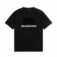 Balenciaga Short Round Collar T-shirt S-XXL (128)