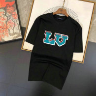 LV Short Round Collar T-shirt M-XXXL (28)
