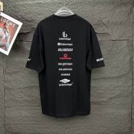 Balenciaga Short Round Collar T-shirt S-XL (203)