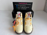 Authentic Off-White x Air Jordan 5 “Sail” (Fire Red-Muslin-Black)
