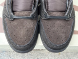 Authentic Travis Scott x Air Jordan 1 Low OG Black/Brown