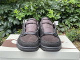 Authentic Travis Scott x Air Jordan 1 Low OG Black/Brown