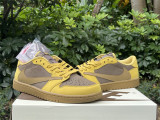 Authentic Travis Scott x Air Jordan 1 Low OG Yellow/Brown