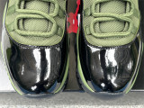 Authentic Air Jordan 11 Black/Army Green