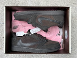 Authentic Travis Scott x Air Jordan 1 Low OG Black/Brown