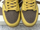 Authentic Travis Scott x Air Jordan 1 Low OG Yellow/Brown