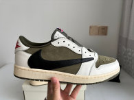 Authentic Travis Scott x Air Jordan 1 Low OG Medium Olive/Black