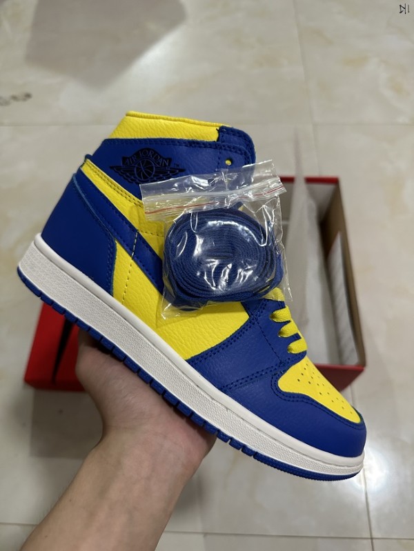 Air Jordan 1 High OG Game Royal and Varsity Maize