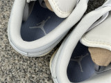 Authentic Air Jordan 1 Low GS Neutral Grey/Sail