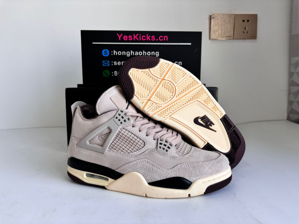Authentic A Ma Maniere x Air Jordan 4 WMNS “Fossil Stone”