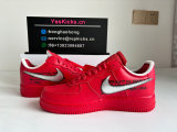 Authentic Off-White x Nike Air Force 1 Red