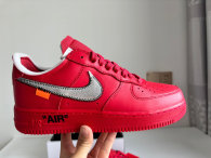 Authentic Off-White x Nike Air Force 1 Red