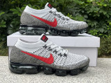 Authentic Nike Air VaporMax Flyknit Red/Black/Grey