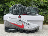 Authentic Nike Air VaporMax Flyknit Red/Black/Grey