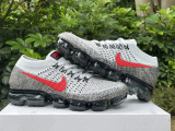 Authentic Nike Air VaporMax Flyknit Red/Black/Grey