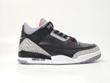 Authentic Air Jordan 3 “Black Cement” 2024