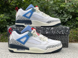 Authentic Jordan Spizike Low GS White/Blue