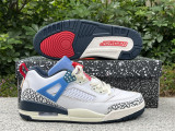 Authentic Jordan Spizike Low GS White/Blue