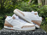 Authentic Jordan Spizike Low GS White/Brown/Pink