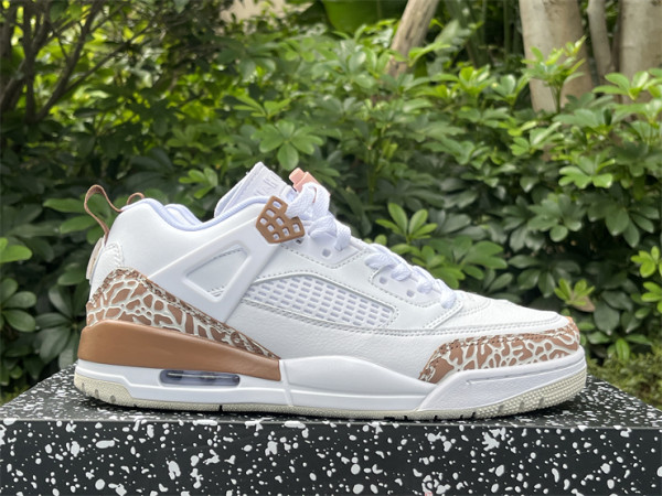 Authentic Jordan Spizike Low GS White/Brown/Pink