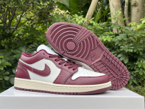 Authentic Air Jordan 1 Low Purple Red/White Authentic Air Jordan 1 Low Purple Red/White