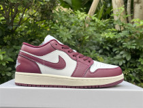 Authentic Air Jordan 1 Low GS Purple Red/White Authentic Air Jordan 1 Low GS Purple Red/White