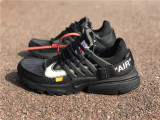 Authentic OFF-WHITE x Nike Air Presto Black White