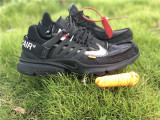 Authentic OFF-WHITE x Nike Air Presto Black White