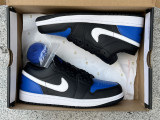 Authentic Air Jordan 1 Low “Black Royal Toe”