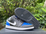 Authentic Air Jordan 1 Low “Black Royal Toe”