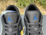 Authentic Air Jordan 1 Low “Black Royal Toe”