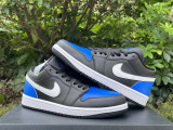 Authentic Air Jordan 1 Low “Black Royal Toe”