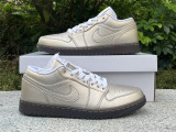 Authentic Air Jordan 1 Low SE “Metallic Zinc”