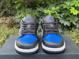 Authentic Air Jordan 1 Low “Black Royal Toe”