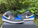 Authentic Air Jordan 1 Low “Black Royal Toe”