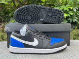 Authentic Air Jordan 1 Low “Black Royal Toe”