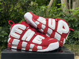 Perfect Supreme x Nike Air More Uptempo Red/White